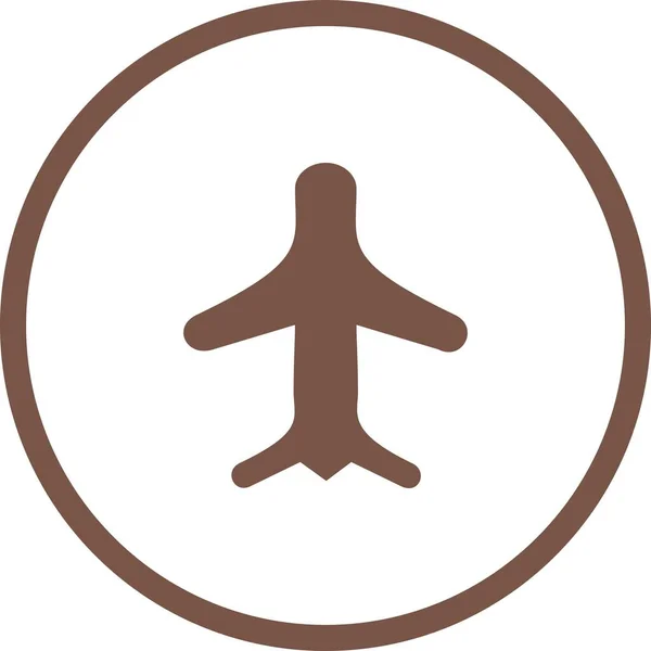 Unique Airplane Mode Vector Glyph Icon — Stock Vector