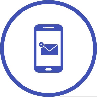 Eşsiz Yeni İletiler Vektör Kabartma Simgesi