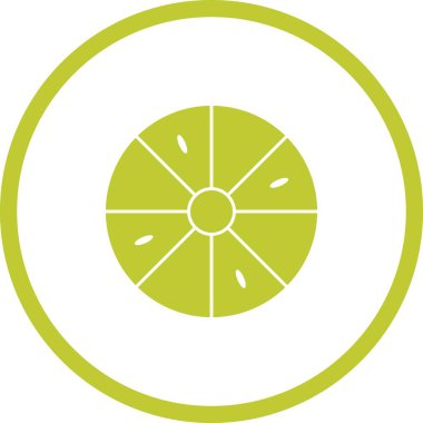 Eşsiz Limon Vektörü Kabartma Simgesi