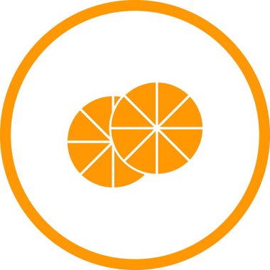 Benzersiz Turuncu Vektör Kabartma Simgesi