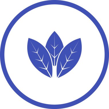 Benzersiz Spearmint Vektör Kabartma Simgesi