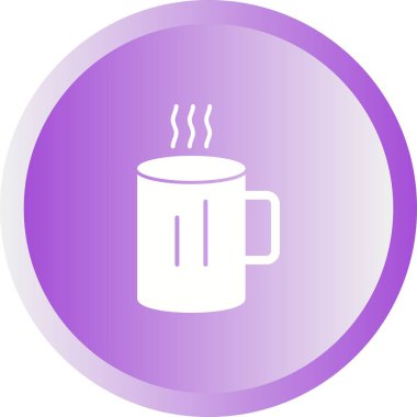 Eşsiz Sıcak Kahve Vektörü Kabartma Simgesi