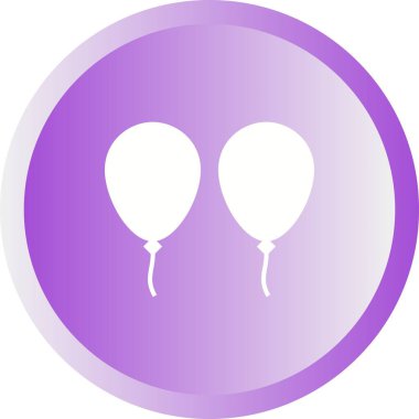 Eşsiz Balonlar Vektör Kabartma Simgesi