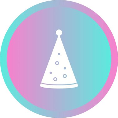 Eşsiz Doğumgünü Şapka Vektörü Kabartma Simgesi