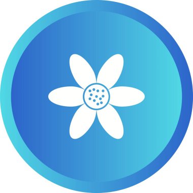 Eşsiz Çiçek Vektörü Kabartma Simgesi