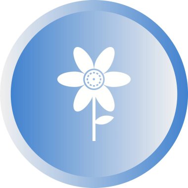 Eşsiz Çiçek Vektörü Kabartma Simgesi