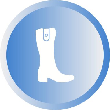 Eşsiz Uzun Çizme Vektörü Kabartma Simgesi