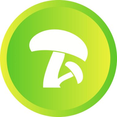 Benzersiz Mantar Vektör Kabartma Simgesi