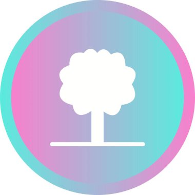 Benzersiz Ağaç I Vektör Kabartma Simgesi