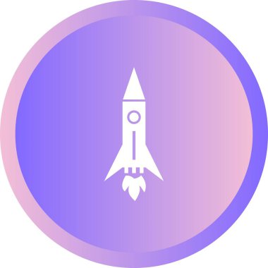 Benzersiz Roket II Vektör Kabartma Simgesi