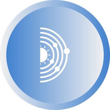 Eşsiz Güneş Sistemi Vektör Kabartma Simgesi