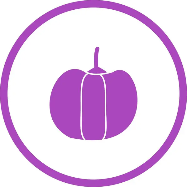 Einzigartiges Pepper Vector Glyph Icon — Stockvektor