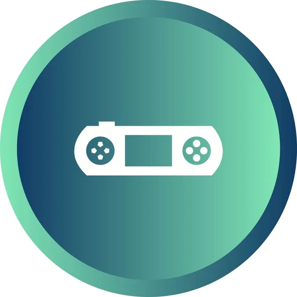 Einzigartiges Glyph Vector Icon Für Spielkonsolen — Stockvektor