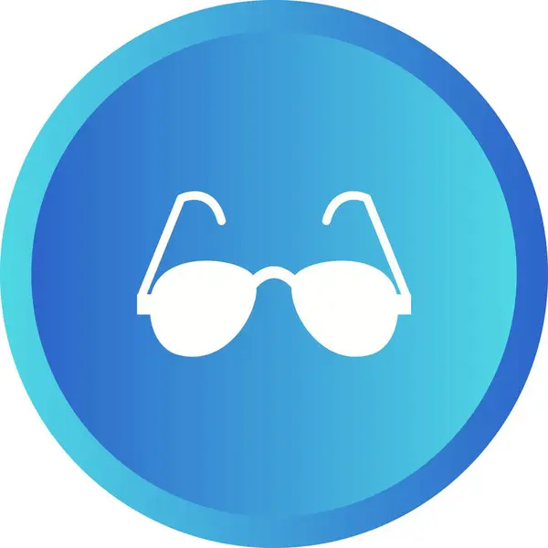 Einzigartige Lesebrille Vector Glyph Icon — Stockvektor