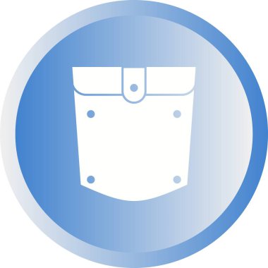 Eşsiz Cep Kare Vektör Kabartma Simgesi