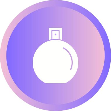 Benzersiz Parfüm Şişesi Vektör Kabartma Simgesi