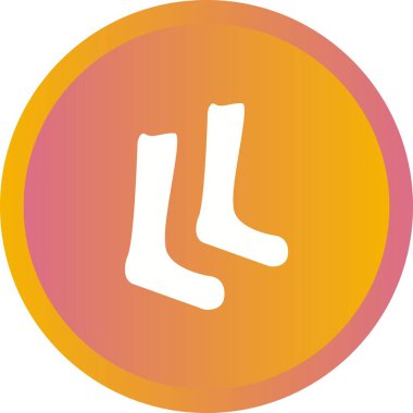 Eşsiz Çorap Vektörü Kabartma Simgesi