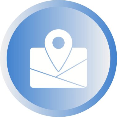 Eşsiz Harita Vektör Kabartma Simgesi