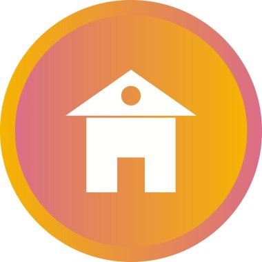 Eşsiz Ev Vektörü Kabartma Simgesi