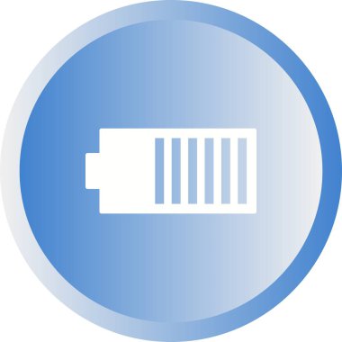 Benzersiz Batarya Vektörü Kabartma Simgesi