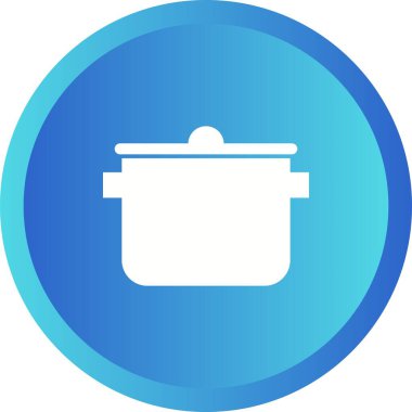 Eşsiz Pişirme Tenceresi Vektörü Kabartma Simgesi