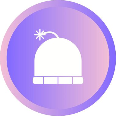 Benzersiz Kış Başı Vektör Kabartma Simgesi