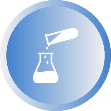 Eşsiz Dökülen Kimyasal Vektör Kabartma Simgesi