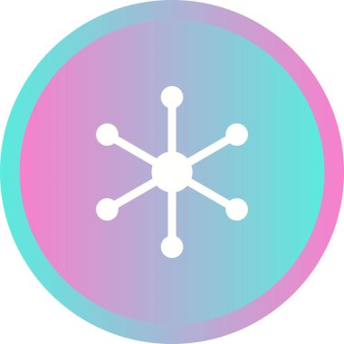 Benzersiz Moleküler Yapı II Vektör Kabartma Simgesi