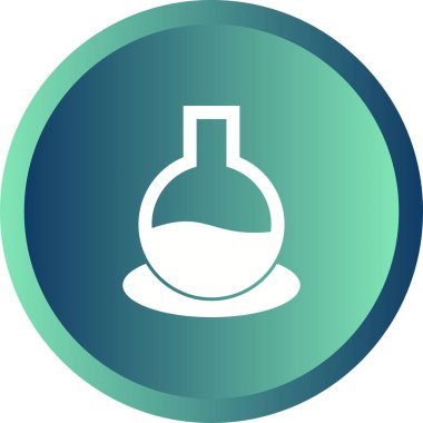 Eşsiz Cam Beaker Vektör Kabartma Simgesi