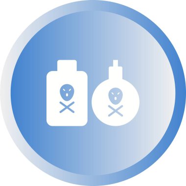 Eşsiz Zehirli Kimyasal Vektör Kabartma Simgesi