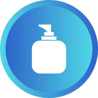 Benzersiz Losyon Vektörü Kabartma Simgesi