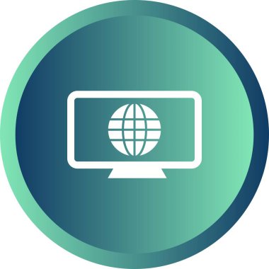 Benzersiz İnternet Vektör Kabartma Simgesi