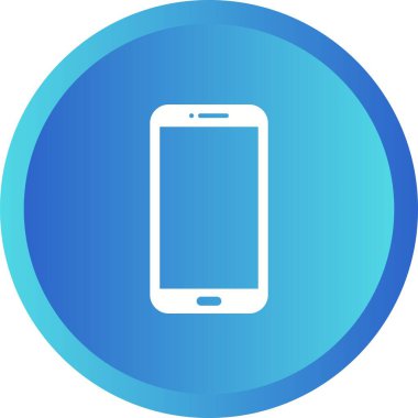 Benzersiz Mobil Vektör Kabartma Simgesi