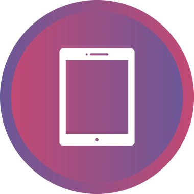 Eşsiz Tablet Vektör Kabartma Simgesi