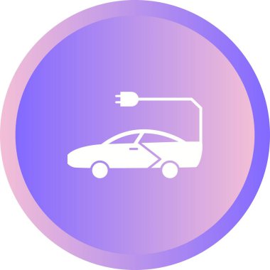 Benzersiz Otomobil Vektörü Kabartma Simgesi