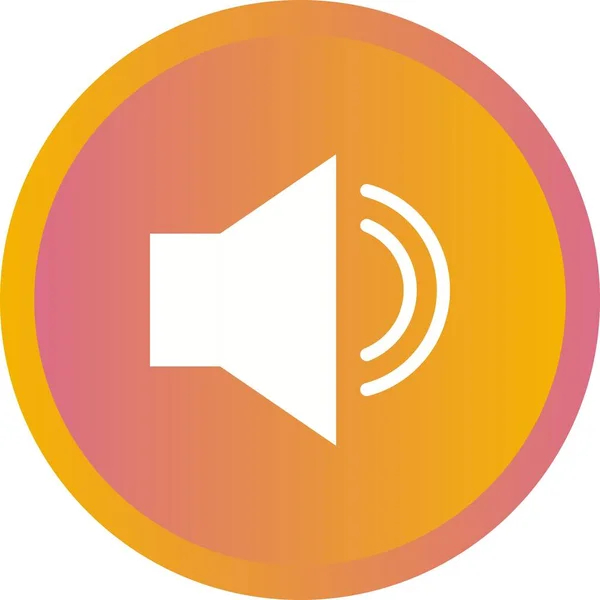 Profili Audio Unici Vector Glyph Icona — Vettoriale Stock