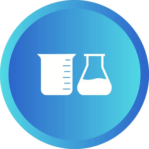 Unique Chemicals Vector Glyph Icon — Stock Vector