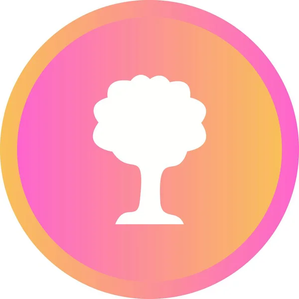 Eşsiz Ağaç Vektörü Kabartma Simgesi — Stok Vektör