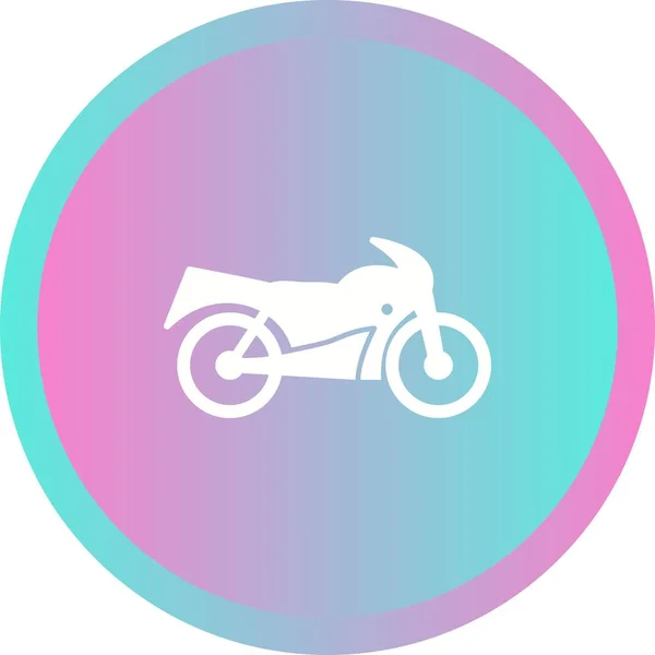 Único Vetor Bicicleta Glyph Icon — Vetor de Stock