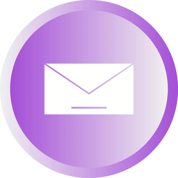 Único Vetor Correio Glyph Icon —  Vetores de Stock