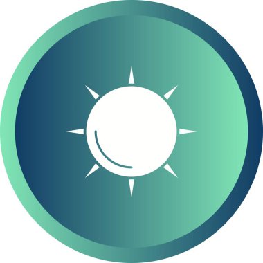 Eşsiz Güneş Vektörü Kabartma Simgesi