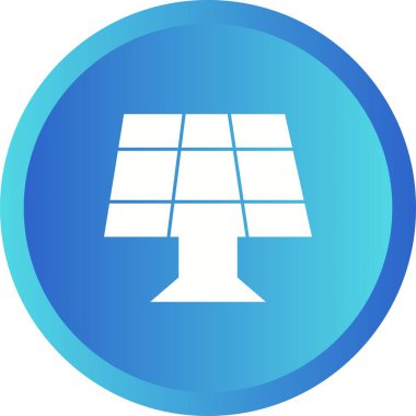 Benzersiz Güneş Paneli II Vektör Kabartma Simgesi