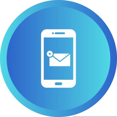 Eşsiz Yeni İletiler Vektör Kabartma Simgesi