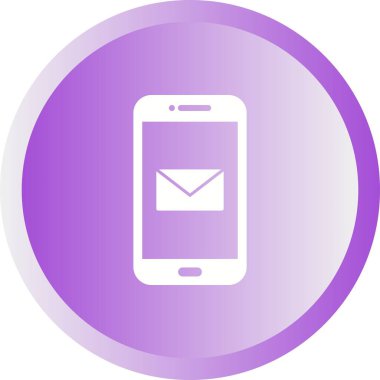 Eşsiz Mesajlaşma Uygulaması Vektör Kabartma Simgesi