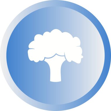 Benzersiz Brokoli Vektör Kabartma Simgesi