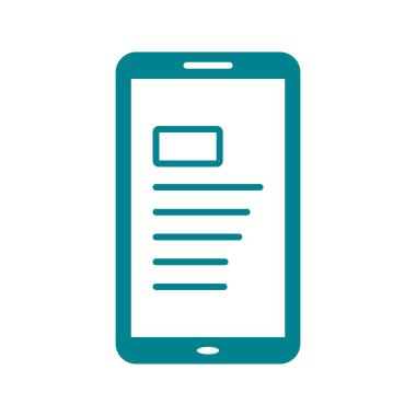 Eşsiz Çevrimiçi Gazete Vektörü Kabartma Simgesi