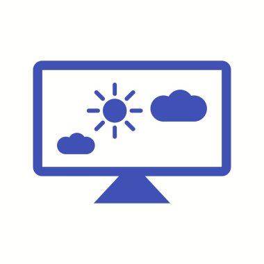 Haber Vektörü Kabartma Simgesinde Eşsiz Hava Durumu