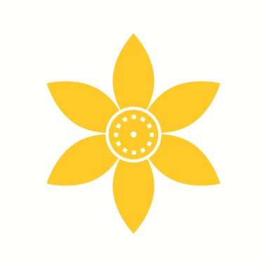 Eşsiz Çiçek Vektörü Kabartma Simgesi