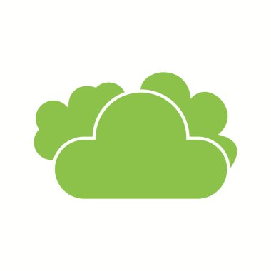 Bulut Eşsiz Vektör Kabartma Simgesi