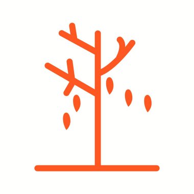 Eşsiz Yapraklar Rüzgarda Vektör Sembolü Simgesinde